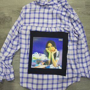 Olivia Rodrigo Sour Upcycled Tee Flannel Shirt